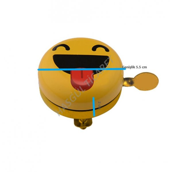Hsgl Bisiklet Sarı Yüksek Sesli Metal Emoji P Gülüçük Yüz Zil Bisiklet Aksesuar İkaz Zil146 - 4
