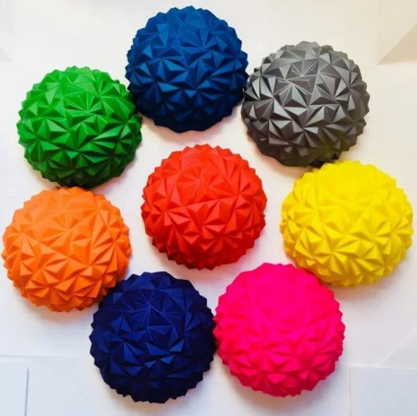 Yarım Denge ve Tırtıklı Egzersiz Topu 4 lü Set - 4