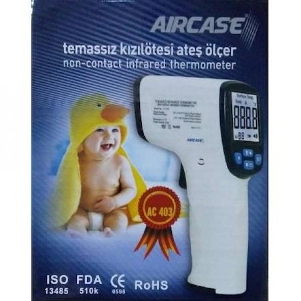 Aircase AC 403 Tabanca Tipi Temassız Ateş Ölçer - 2
