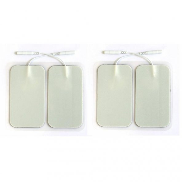 Kablolu Tens Pedi 4X8 Cm Dikdörtgen-4 Adet Fiyatıdır. - 2
