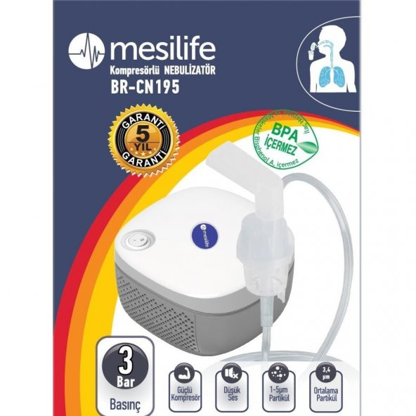 Mesilife BR-CN195 Kompresörlü Nebulizatör - 2
