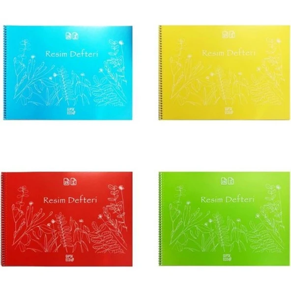 Gıpta Resim Defteri Eco Plastik Spiralli 23x35 25 Yp