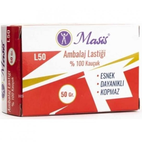 masis ambalaj lastiği  100 kauçuk 50 gr.