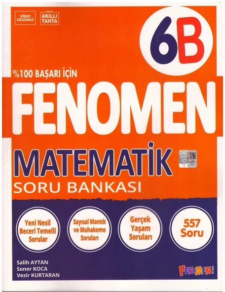 FENOMEN 6.SINIF MATEMATİK SORU BANKASI-B ürün görseli