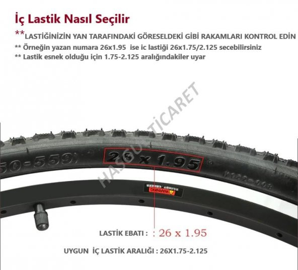 Hsgl Bisiklet 29 Jant İç ve Dış Lastik Set 29 x 2.35 Yol Şehir Dağ Bisiklet Yedek Parça - 6