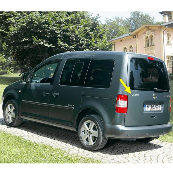 VW Caddy 2004-2010 Arka Bagaj Kapağı Caddy Model Yazısı 2K0853687