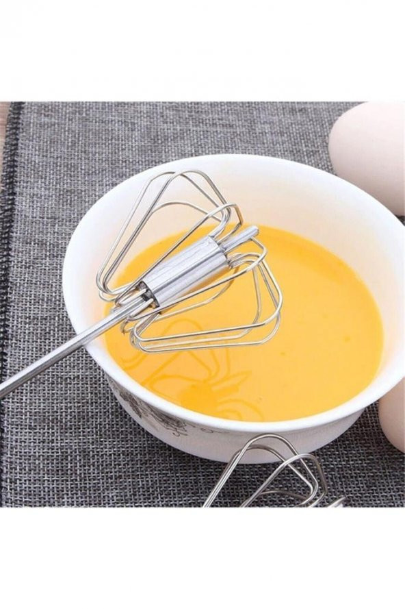 Telvesse Yumurta Çırpma Aparatı Basmalı Çırpıcı El Mikseri 30 cm - 6