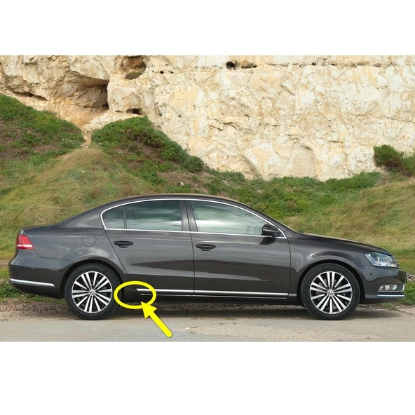 VW Passat B7 2011-2014 Yan Marşpiyel Sağ Arka Uzatması 3AA853898C