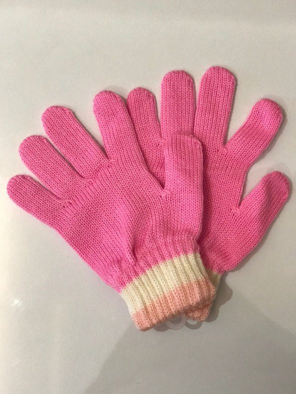 Pembe Kız Çocuk Eldiven 8-12 Yaş