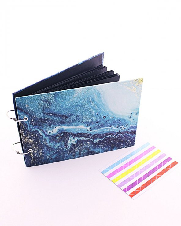 Kendin Yap Fotoğraf Albümü Klaket Albüm Yapışkan Çıkartmalı - 2