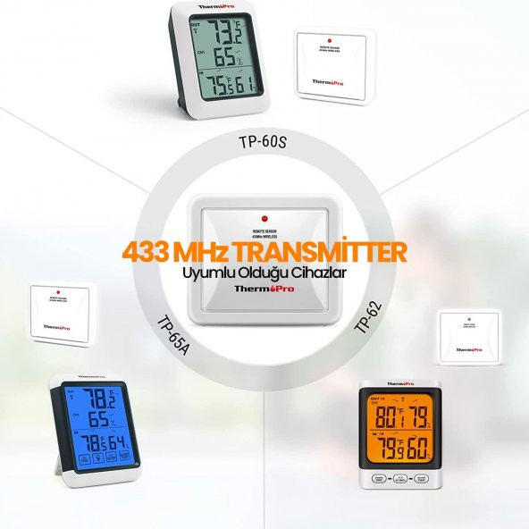ThermoPro TX-4C İlave Dış Sensör (TP63C, TP67C, TP68C için) - 5