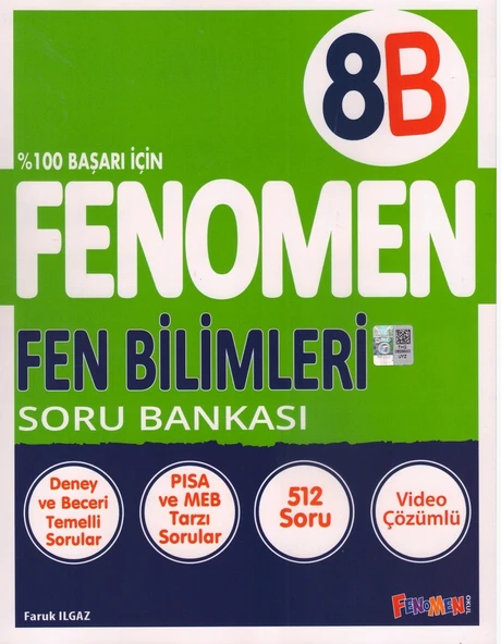 FENOMEN 8.SINIF FEN BİLİMLERİ SORU BANKASI-B ürün görseli 1