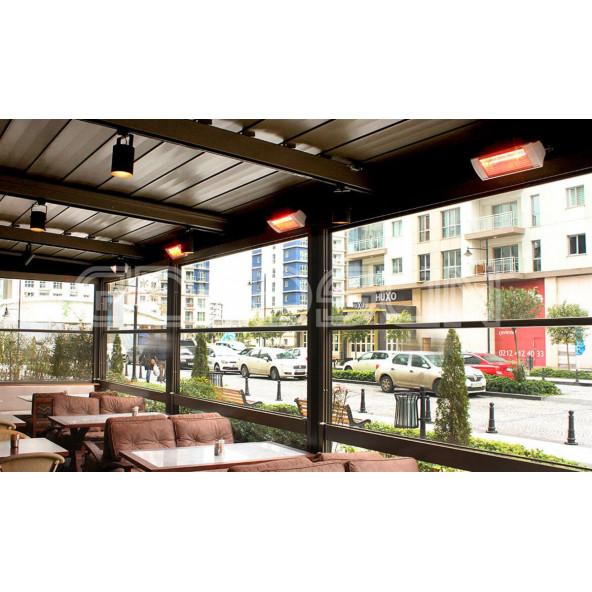 Goldsun Supra GSS20 2000W Suya Dayanıklı Dış Mekan Elektrikli Infrared Isıtıcı - 3