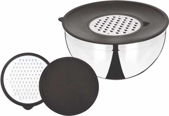 Aryıldız Karıştırma Kabı Rendeli 5 Parça 24 Cm