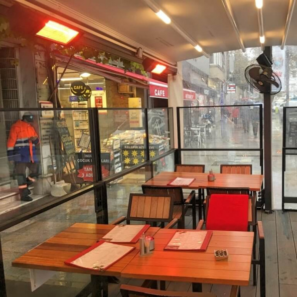 Goldsun Supra Plus 2000W GSS20P Kumandalı Kademe Ayarlı Su Geçirmez Açık Alan Elektrikli Infrared Isıtıcı - 3