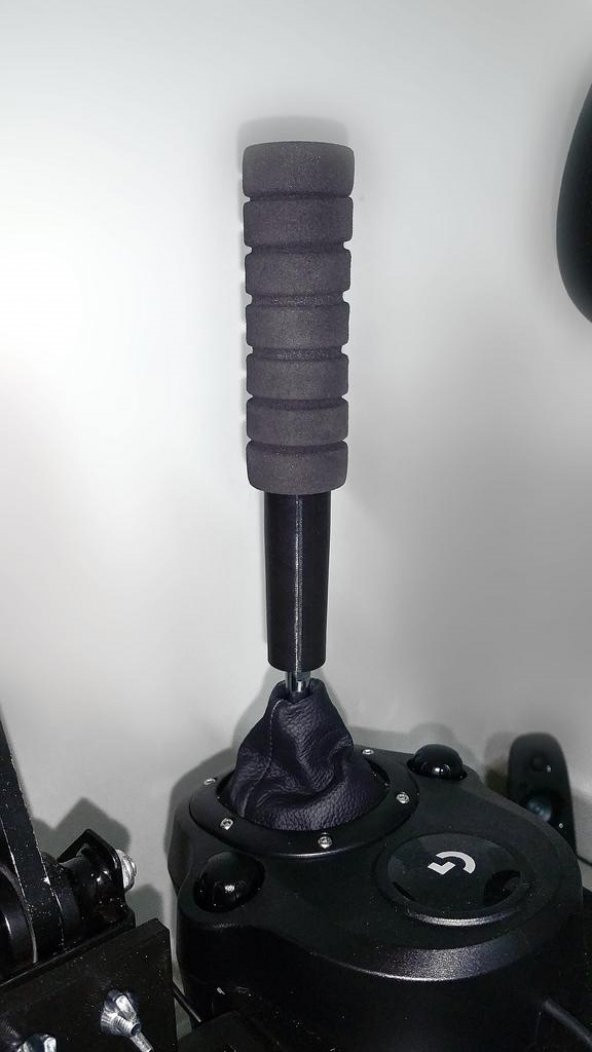 Logitech G25 / G27 / G29 / G920 İçin Adaptörlü Yarış Değiştirici Topuzu Plastik Aparat - 1