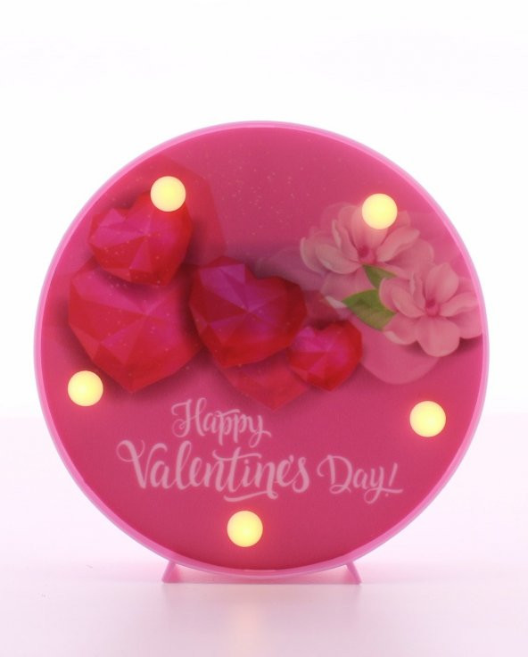 Dekoratif  3D Led Lamba Valentines Day Led Lamba