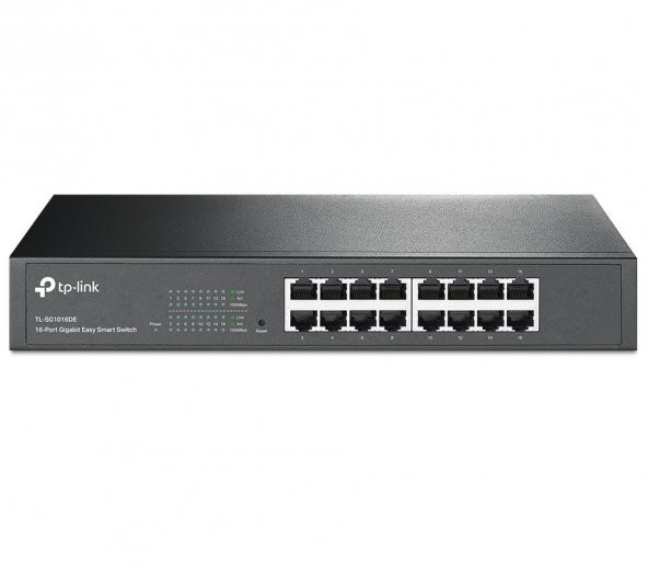 Tp-Link TL-SG1016DE 16 Port 10/100/1000  Gigabit Masaüstü Ethernet Switch