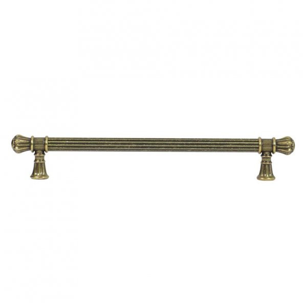 Çekmece Dolap Kapak Kulpu Kulbu 192 mm Rustik Metal (Antik Sarı)