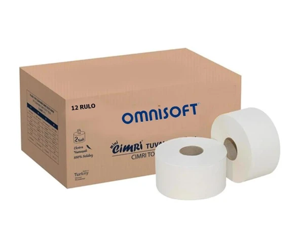 Omnisoft Mini Cimri İçten Çekmeli Tuvalet Kağıdı 4 Kg 12 Rulo ürün görseli