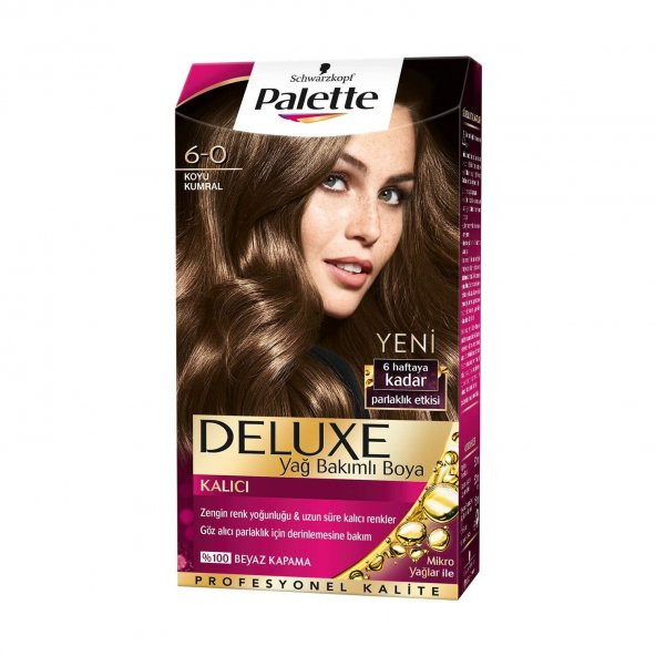 Palette Deluxe 6/0 Koyu Kumral Saç Boyası 3lü Set