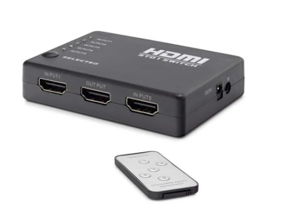 Concord Hs5 Hdmı Swıtch Hdmı Çoğaltıcı Hdmı Çoklayıcı  5Giriş Tek Çıkış Uzakdan Kumandalı