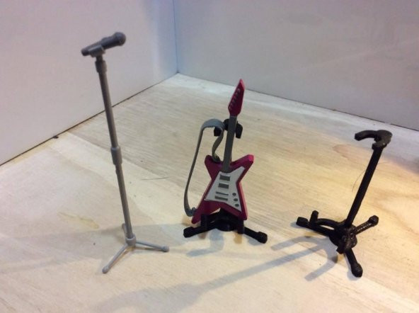 Gitar Standı (1:18 Ölçek) Plastik Aparat - 1