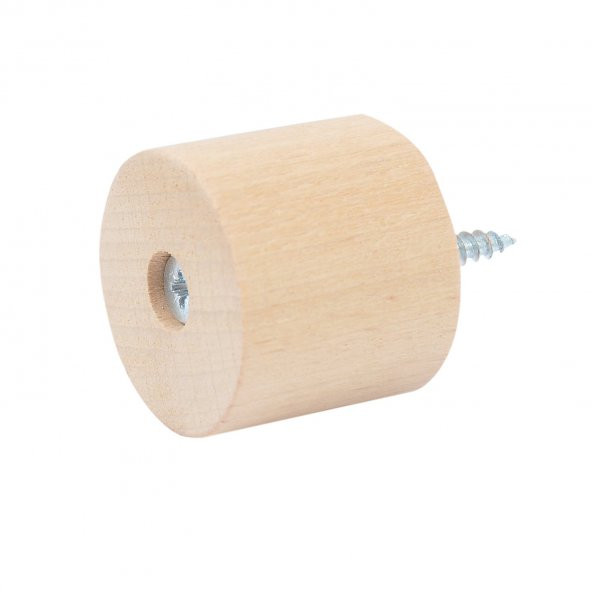 Masa Sandalye Mobilya Ünite Kanepe Koltuk Ahşap Ayak Yükseltici Boy 3 cm Çap 3 cm
