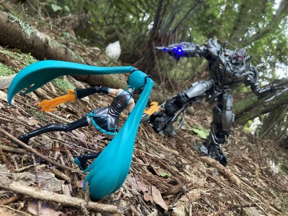 Hatsune Miku İçin Energon Bıçakları Plastik Aparat - 4