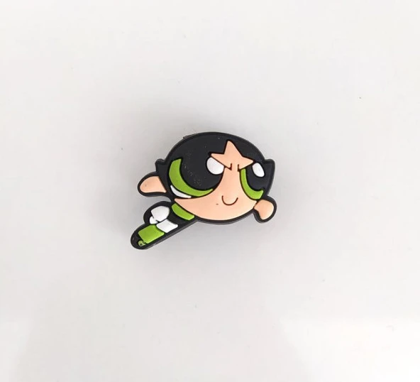 Powerpuff Girls Silikon Tekli Terlik Süsü Aksesuar 1 Adet