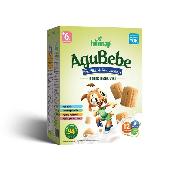 HÜNNAP KEÇİ SÜTLÜ BEBE BİSKÜVİSİ 400 GR ürün görseli