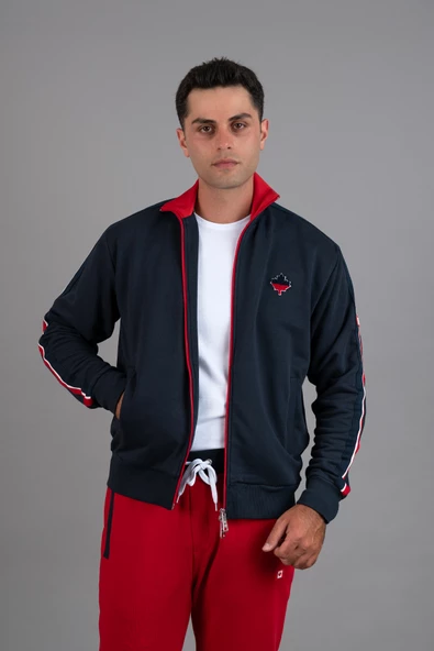 PAUL MARTİN 3 İPLİK FERMUARLI YAN CEP ASTARSIZ DİK YAKA SPOR HIRKA - 3