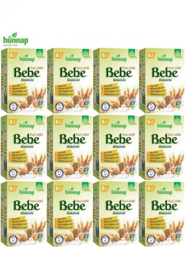 HÜNNAP Bebe Bisküvisi 400 Gr x 12 ADET