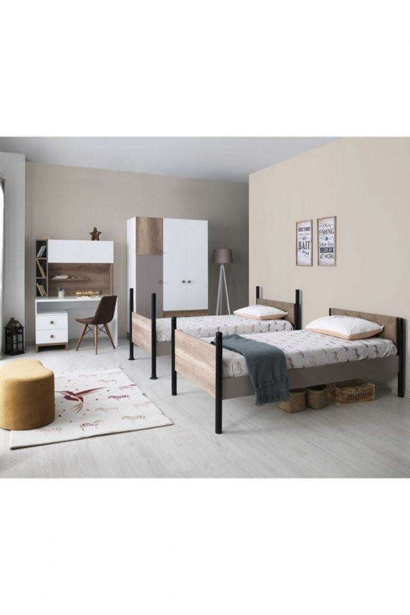 Rengarenk Latte 90X190 Bunk-Ranza - 5