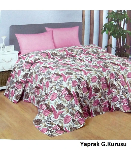 Jolly Home %100 Pamuk Doğal Çift Kişilik Pike 200x230 (Tek Pike)-Yaprak - 6