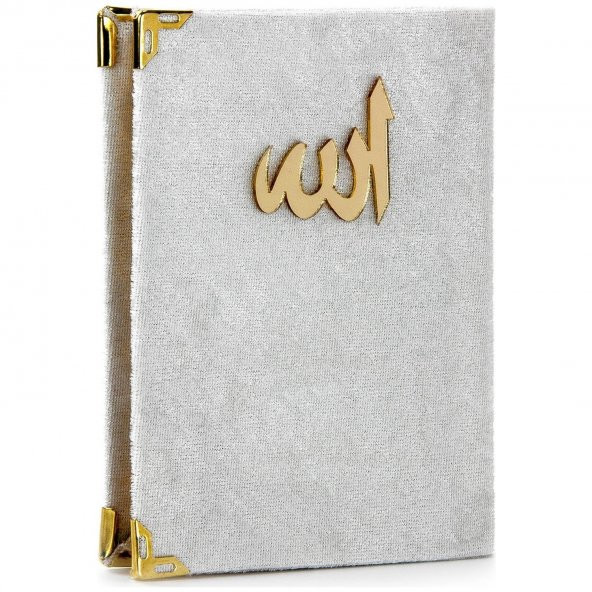 Kadife Yasin Çanta Boy Gri