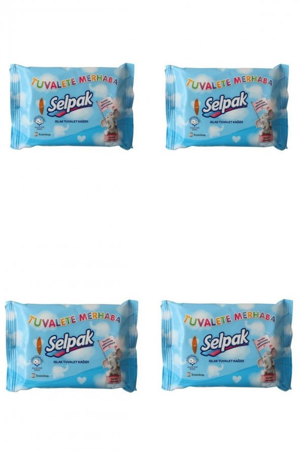 Selpak ıslak tuvalet kağıdı çocuk 4lü