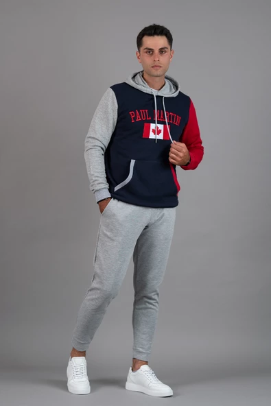 PAUL MARTİN 3 İPLİK KAPŞONLU CEPLİ SWEATSHİRT - 2