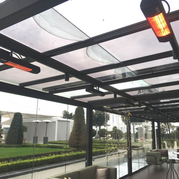 Goldsun Aqua Plus GSA20P 2000W Kumandalı Su Korumalı Açık Alan Elektrikli Isıtıcı - 3