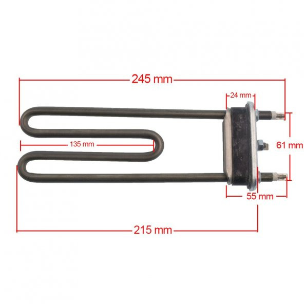 Bosch / Siemens / Profilo Çamaşır Makinesi Rezistansı - Resim 2