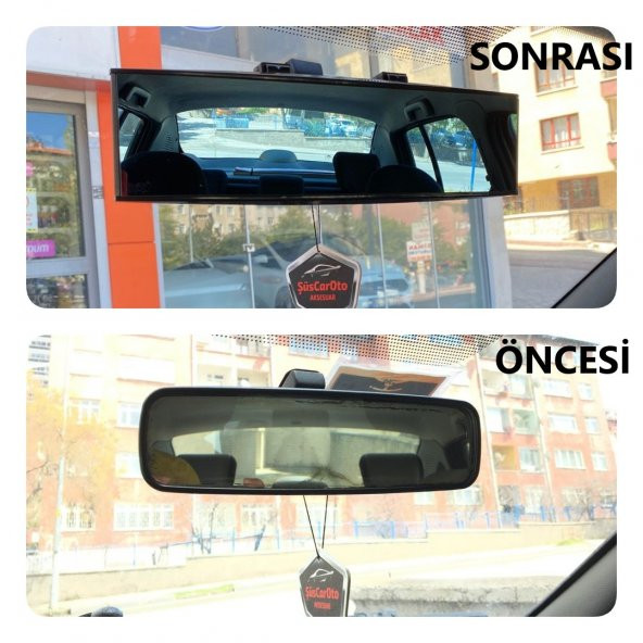 3R Bombeli Makaslı Geçmeli Karartmalı İç İlave Ayna Mavi Renkli Ayna 270 mm ürün görseli