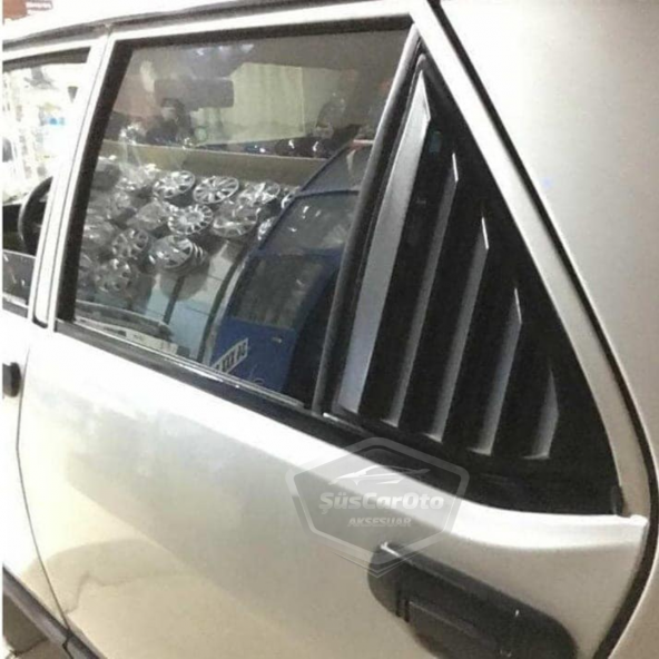 Tofaş Şahin Doğan Kartal Kelebek Cam Izgarası Kelebek Cam Vizörü Havalandırma Sağ Sol Takım Mat Siyah 2 Adet - 4