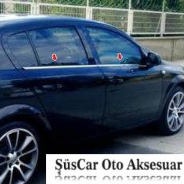 Renault Megane 2 Sedan 2004-2010 Krom Cam Çıtası 4 Kapı 4 Parça Paslanmaz Çelik - 5