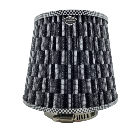 Carub Performans ve Ses Arttırıcı Açık Hava Filtresi +6 Hp Açık Tip Karbon 76 mm - 2