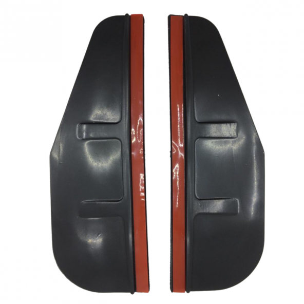 Universal Silikon Esnek Araç Oto Yan Ayna Yağmur Koruyucu Önleyici Yağmur Siperliği Siyah 2li Takım - 2