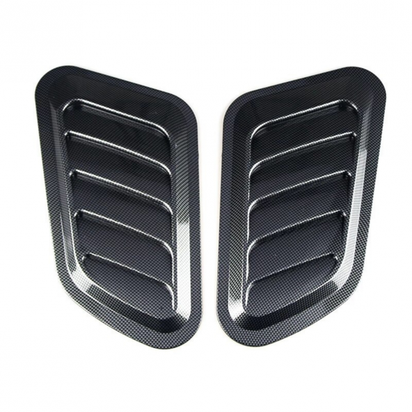 Universal Karbon Kaput Üstü Havalandırma Izgarası Venti Universal Air Scoop 2li - 2