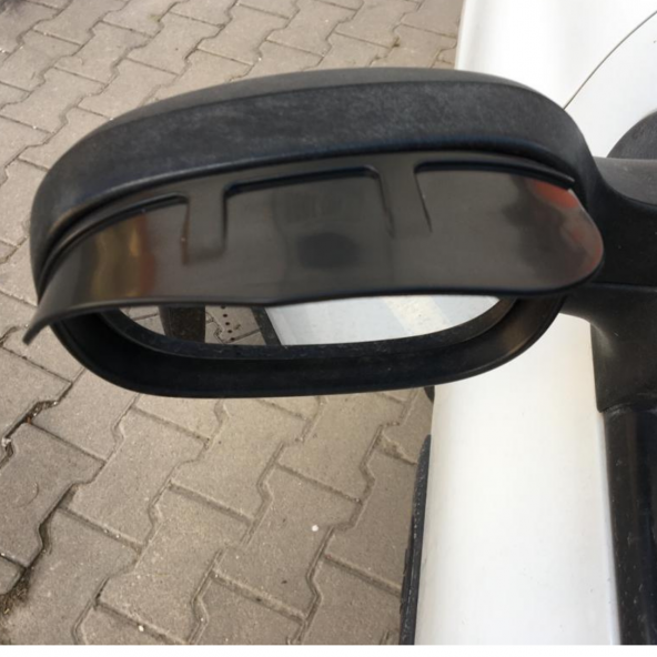 Universal Silikon Esnek Araç Oto Yan Ayna Yağmur Koruyucu Önleyici Yağmur Siperliği Siyah 2li Takım - 4