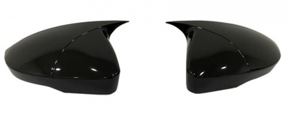 Skoda Octavia Mk2 A5 Facelift 2009-2013 Batman Yarasa Ayna Kapağı Piano Black ABS Plastik - 2