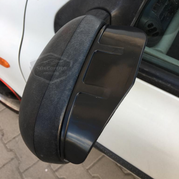 Universal Silikon Esnek Araç Oto Yan Ayna Yağmur Koruyucu Önleyici Yağmur Siperliği Siyah 2li Takım - 6