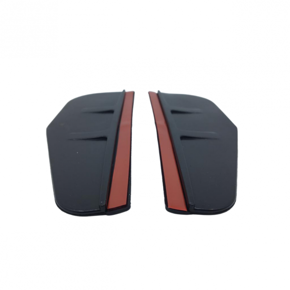 Universal Silikon Esnek Araç Oto Yan Ayna Yağmur Koruyucu Önleyici Yağmur Siperliği Siyah 2li Takım - 7